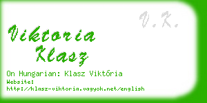 viktoria klasz business card