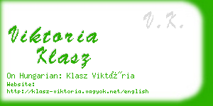 viktoria klasz business card